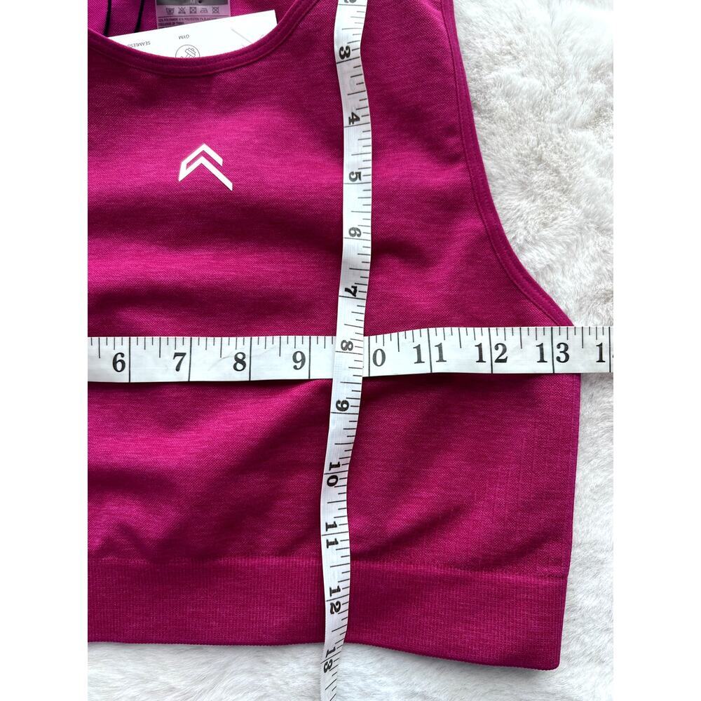 New with Tag Oner Active Classic 2.0 Seamless Crop Top Pink M - Picture 3 of 4